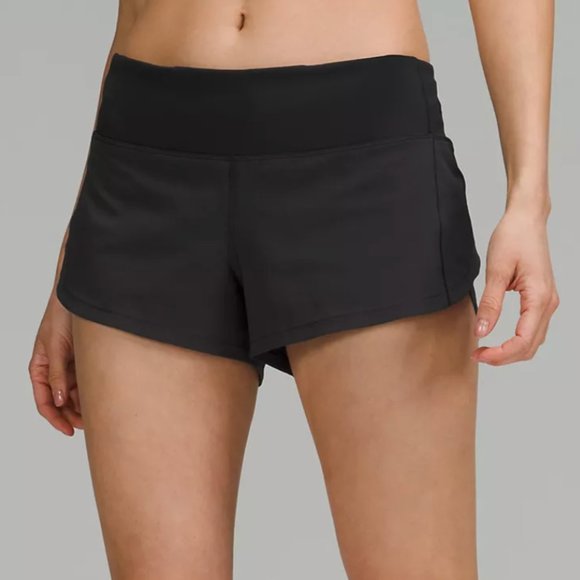 LULULEMON (BLACK) SPEED UP SHORT 2.5INCH INSEAM - Picture 1 of 4